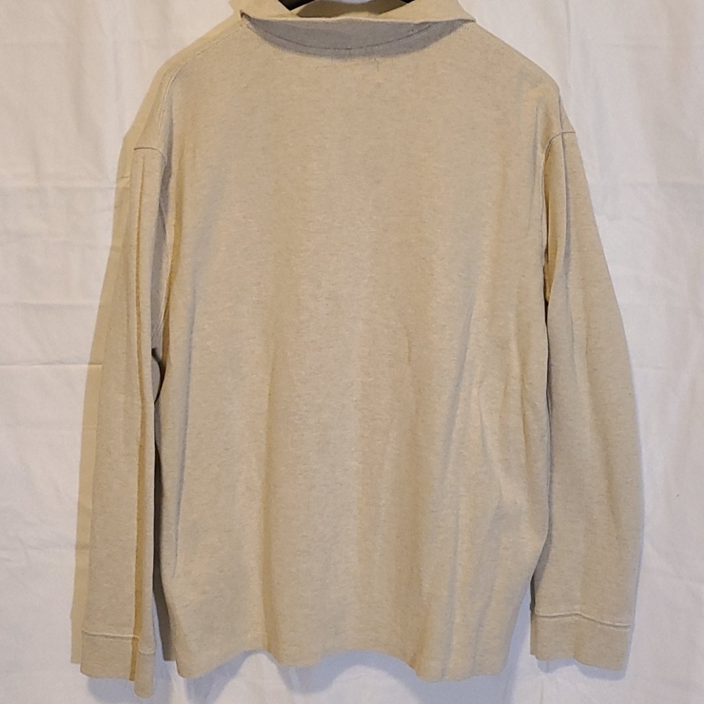Cream Polo Ralph Lauren Quarter Zip Sweater - Picture 2 of 3